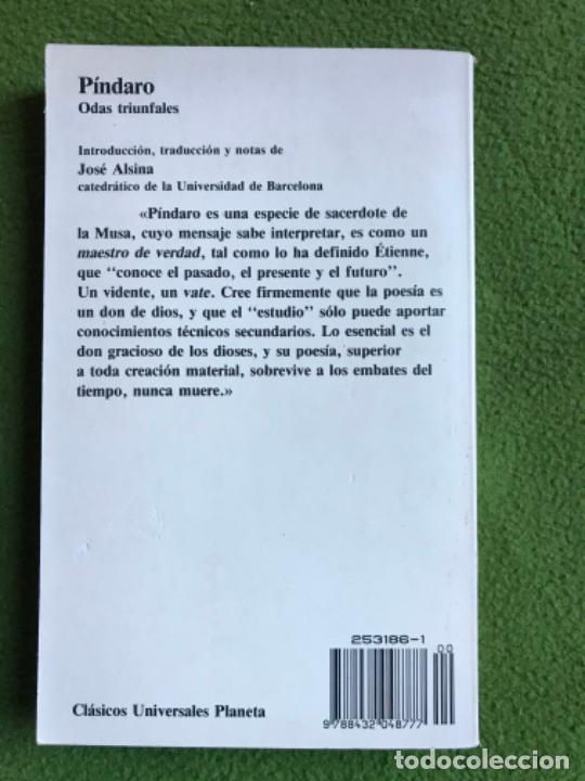 Libros de segunda mano: Odas Triunfales. P&iacute;ndaro. - Foto 2