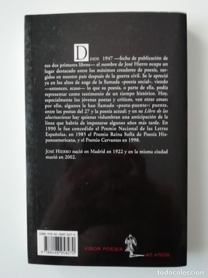 Libros de segunda mano: POEMAS - JOS&Eacute; HIERRO - ED. VISOR 2012 - Foto 2
