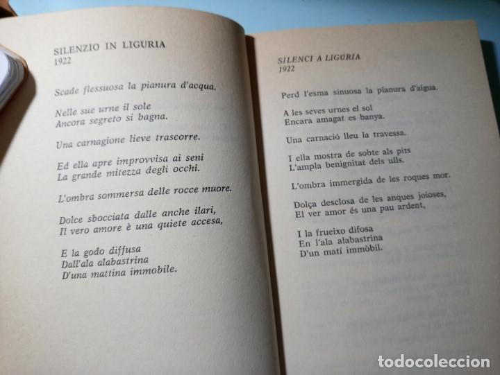 Libros de segunda mano: GIUSEPPE UNGARETTI SENTIMENT DEL TEMPS EDICI&Oacute; BILING&Uuml;E - Foto 4