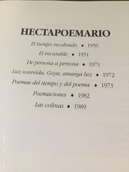 Libros de segunda mano: HECTAPOEMARIO Ildefonso Manuel Gil - Foto 2