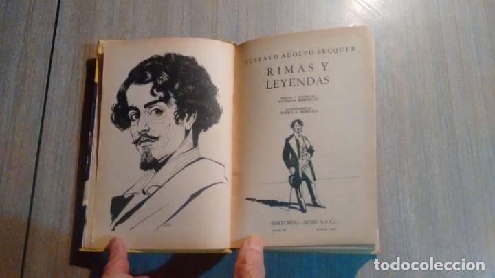 Libros de segunda mano: GUSTAVO A. BECQUER - RIMAS Y LEYENDAS - - Foto 3