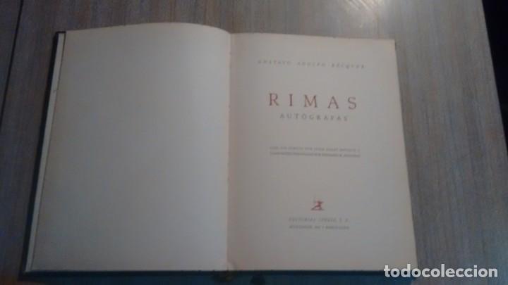 Libros de segunda mano: GUSTAVO A. BECQUER - RIMAS AUTOGRAFAS - - Foto 2
