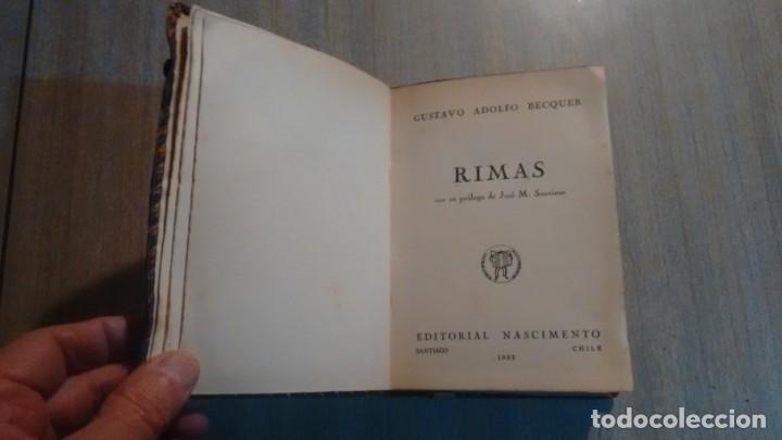 Libros de segunda mano: GUSTAVO A. BECQUER - RIMAS - - Foto 3
