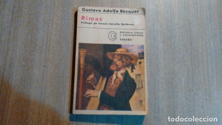 Libros de segunda mano: GUSTAVO A. BECQUER - RIMAS - - Foto 1