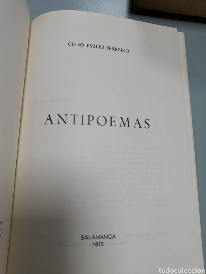 Libros de segunda mano: Antipoemas. Celso Emilio Ferreiro - Foto 4