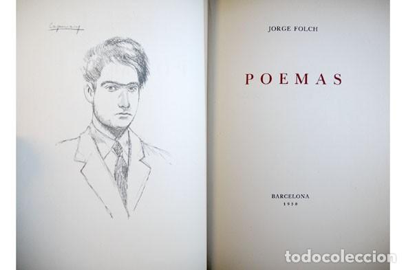 Libros de segunda mano: FOLCH, Jorge. Poemas. 1950. - Foto 2