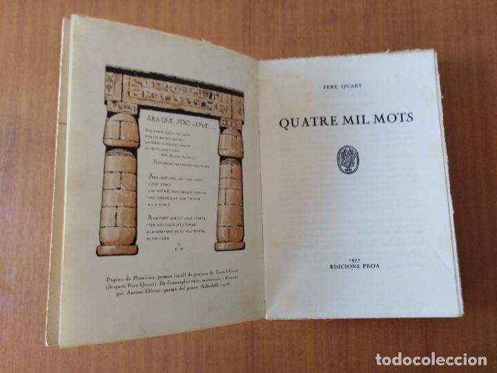 Libros de segunda mano: Quatre mil mots. Pere Quart - Foto 2