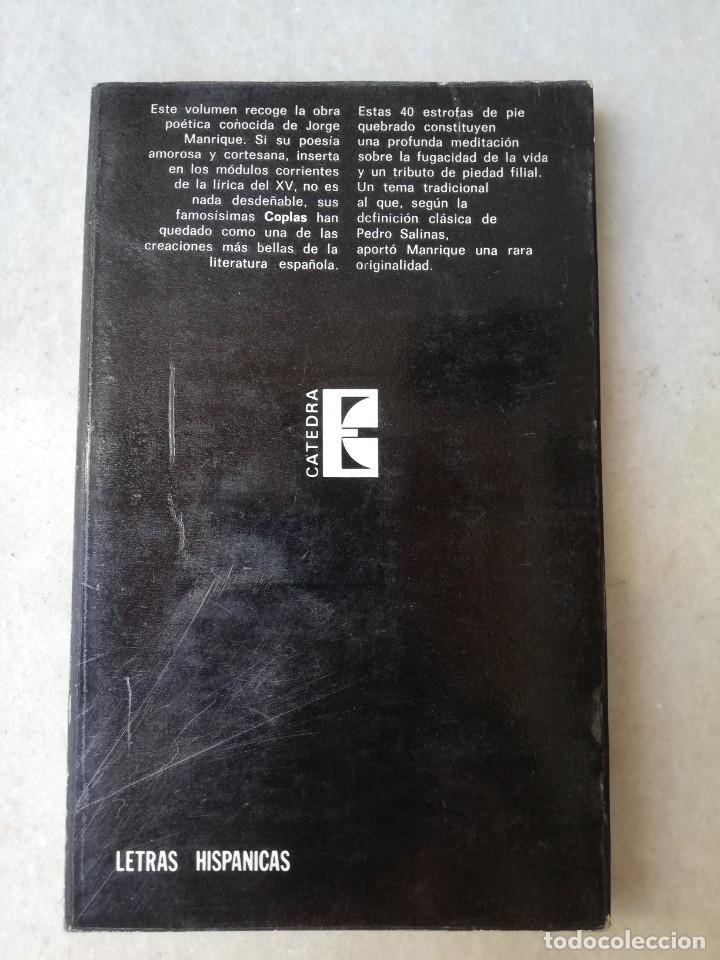 Libros de segunda mano: Poesia de Jorge Manrique - Foto 2