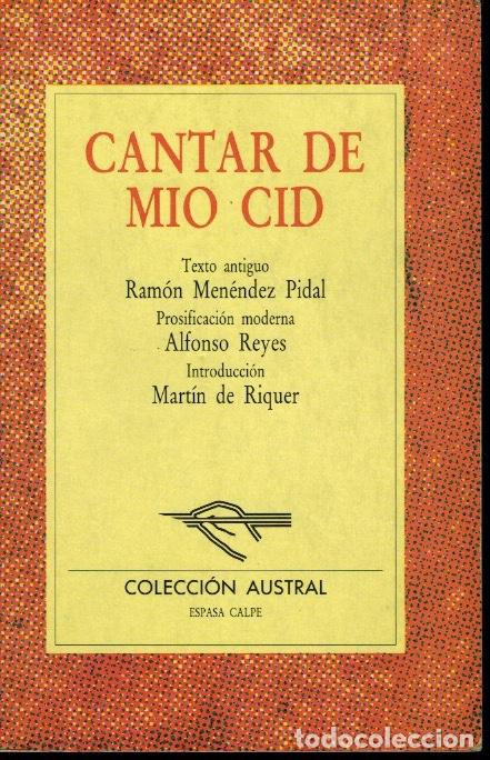 Libros de segunda mano: CANTAR DE M&Iacute;O CID - Foto 1