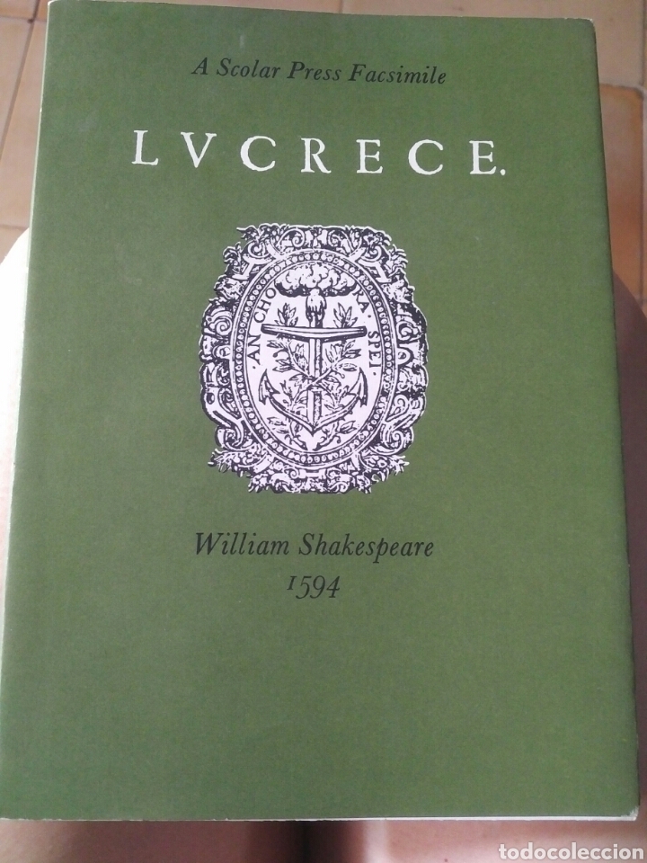 Libros de segunda mano: (Facsimil) Lucrece. William Shakespeare, 1594 - Foto 1