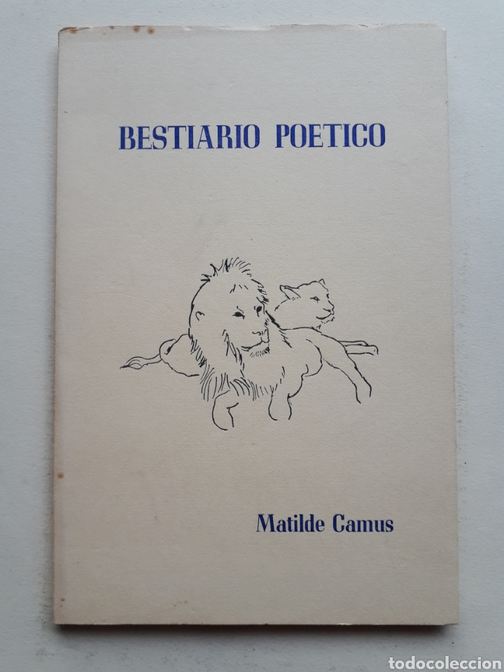 Libri di seconda mano: BESTIARIO POETICO. Mat&iacute;lde Camus. 1973