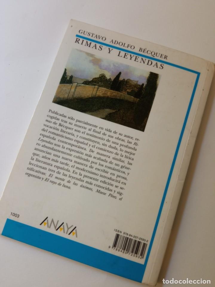 Libros de segunda mano: Gustavo Adolfo B&eacute;quer, Rimas y Leyendas. - Foto 4