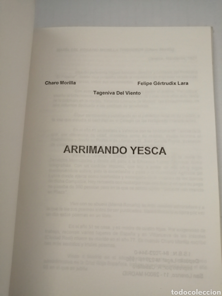 Libros de segunda mano: Arrimando Yesca - Foto 3