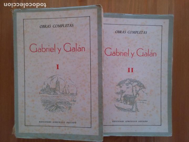 Libros de segunda mano: Gabriel y Galan. Obras completas. 2 Tomos. - Foto 1