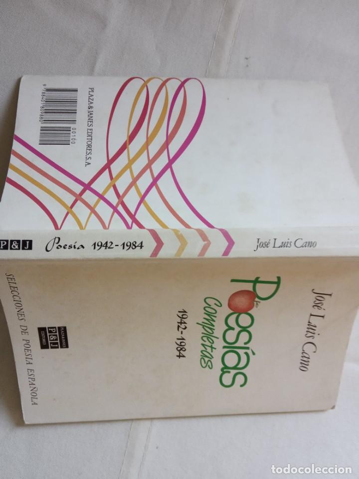 Libros de segunda mano: Poes&iacute;as completas- Jos&eacute; Luis Cano. - Foto 2