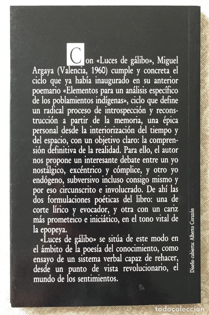Libros de segunda mano: LUCES DE G&Aacute;LIBO- Miguel Argaya - Foto 2