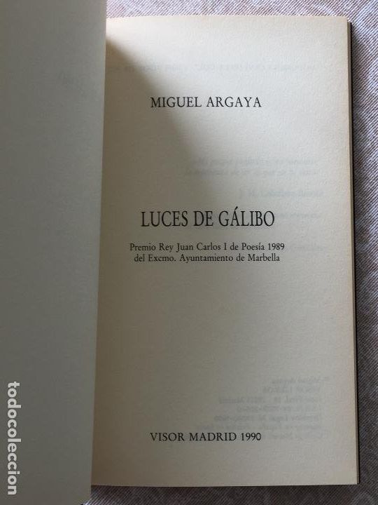 Libros de segunda mano: LUCES DE G&Aacute;LIBO- Miguel Argaya - Foto 3