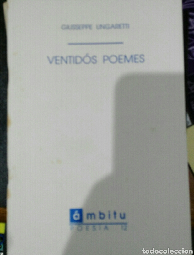 Libros de segunda mano: Giuseppe Ungaretti. Ventid&oacute;s poemes. &Aacute;mbitu. - Foto 1