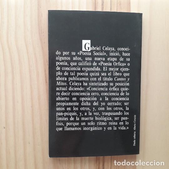 Libros de segunda mano: CANTOS Y MITOS - GABRIEL CELAYA - Foto 3