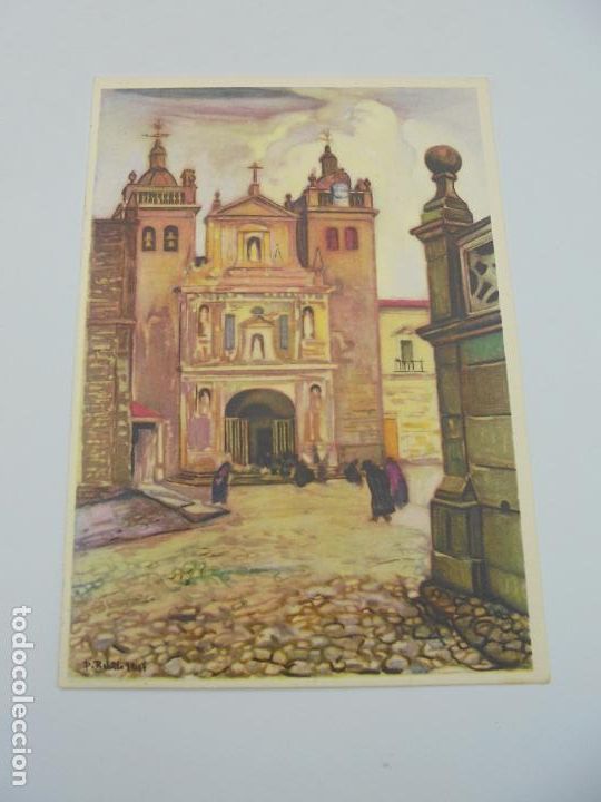Second hand books: BILLETE POSTAL ILUSTRADO. SERIE G. PORTUGAL. VISEU. A S&Eacute;. FACHADA PRINCIPAL