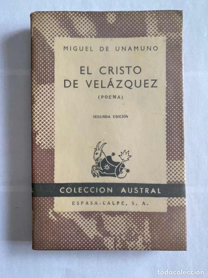 Libros de segunda mano: El Cristo de Vel&aacute;zquez, de Unamuno - Foto 1