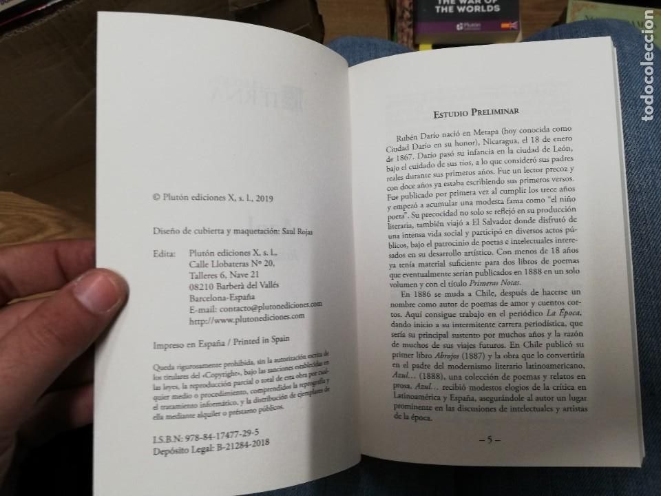 Libros de segunda mano: Azul. Rub&eacute;n Dar&iacute;o. Libro nuevo - Foto 2