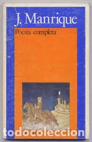 Libros de segunda mano: poes&iacute;a completa Jorge Manrique - Foto 1