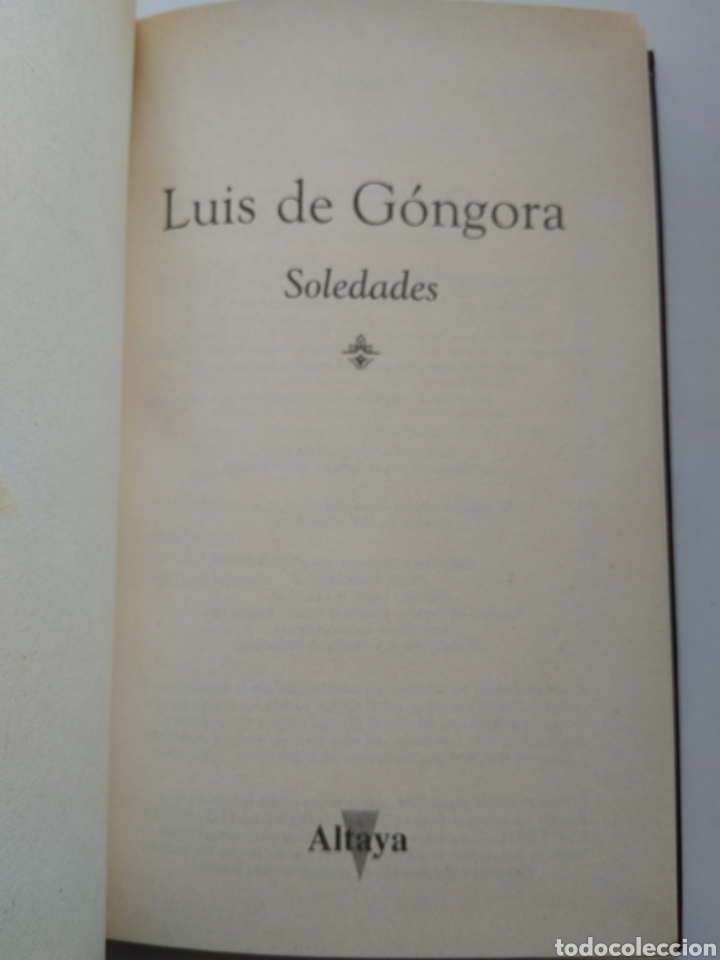 Libros de segunda mano: SOLEDADES/LUIS DE G&Oacute;NGORA - Foto 2
