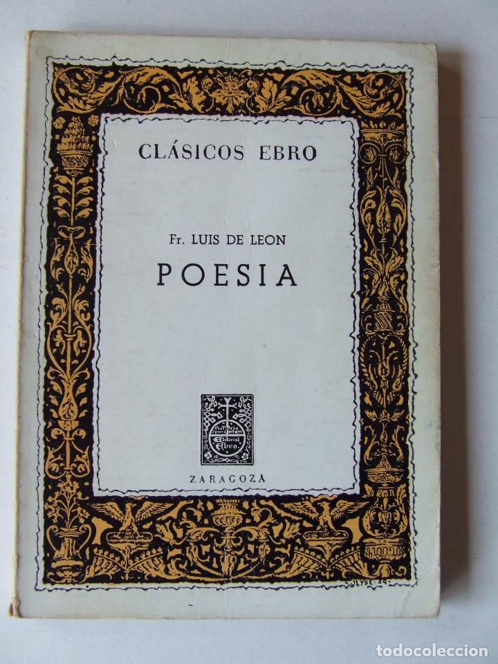 Second hand books: POESIA FRAY LUIS DE LEON EBRO 1980 14&ordf; EDICI&Oacute;N J.M. ALDA TESAN