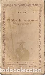 Libros de segunda mano: el libro de los cantares Heine - Foto 1