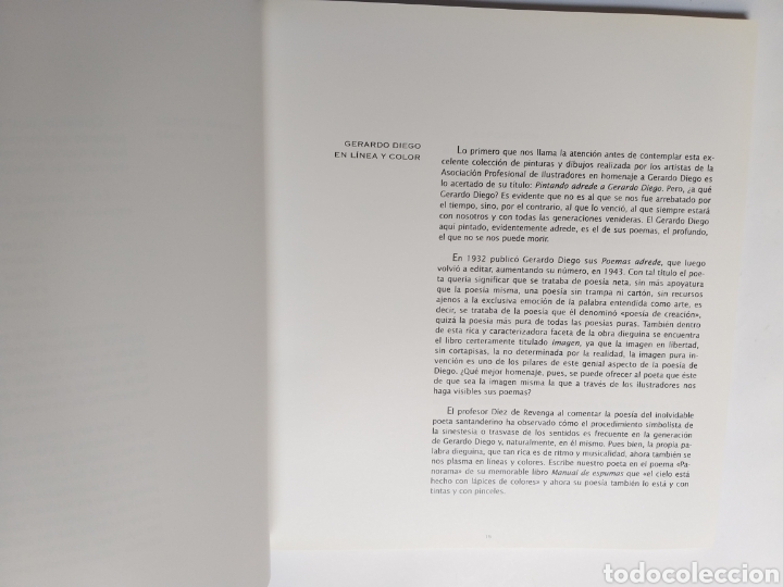 Libros de segunda mano: Pintando adrede a Gerardo Diego - Foto 10