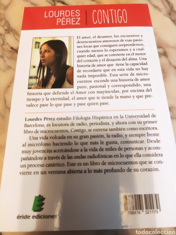Libros de segunda mano: Contigo. Lourdes P&eacute;rez. Eride 2014. ASM - Foto 2