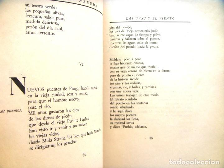 Libros de segunda mano: NERUDA Pablo: LAS UVAS Y EL VIENTO. Primera edici&oacute;n - Foto 3