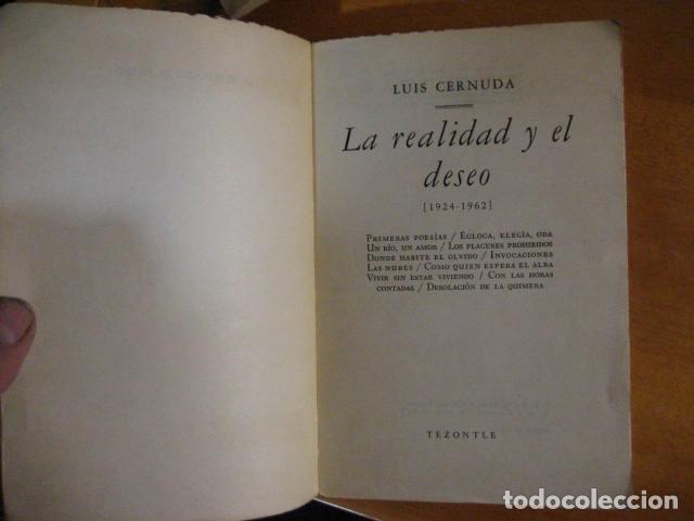 Libros de segunda mano: La realidad y el deseo (Cuarta edici&oacute;n aumentada) - Luis Cernuda - Foto 6