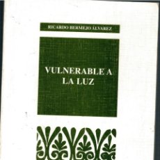 Libros de segunda mano: VULNERABLE A LA LUZ. RICARDO BERMEJO ALVAREZ. COLECCIÓN PROVINCIA. Lote 224496162