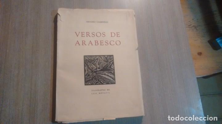 Libros de segunda mano: AMADEO CASSINELLI - VERSOS DE ARABESCO - Foto 1