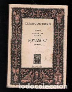Libros de segunda mano: Romances, Duque de Rivas. Cl&aacute;sicos Ebro. - Foto 1