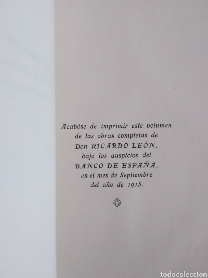 Libros de segunda mano: El amor de los amores / Ricardo Le&oacute;n. - Foto 4