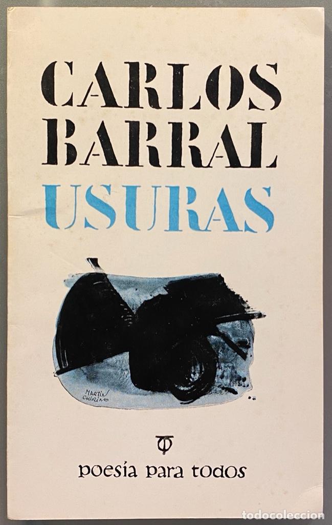 Libros de segunda mano: Carlos Barral. Usuras - Foto 1
