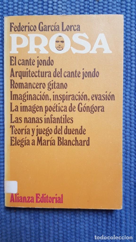 Libros de segunda mano: Garc&iacute;a Lorca, Federico: Prosa - Foto 1