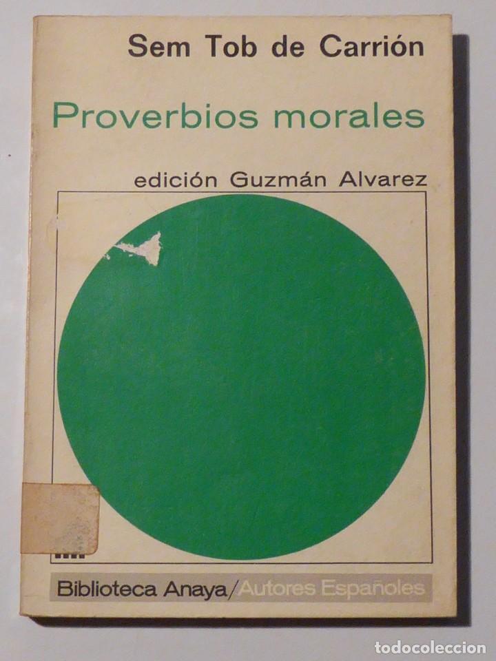 Libros de segunda mano: Proverbios morales. Sem Tob de Carri&oacute;n - Foto 1