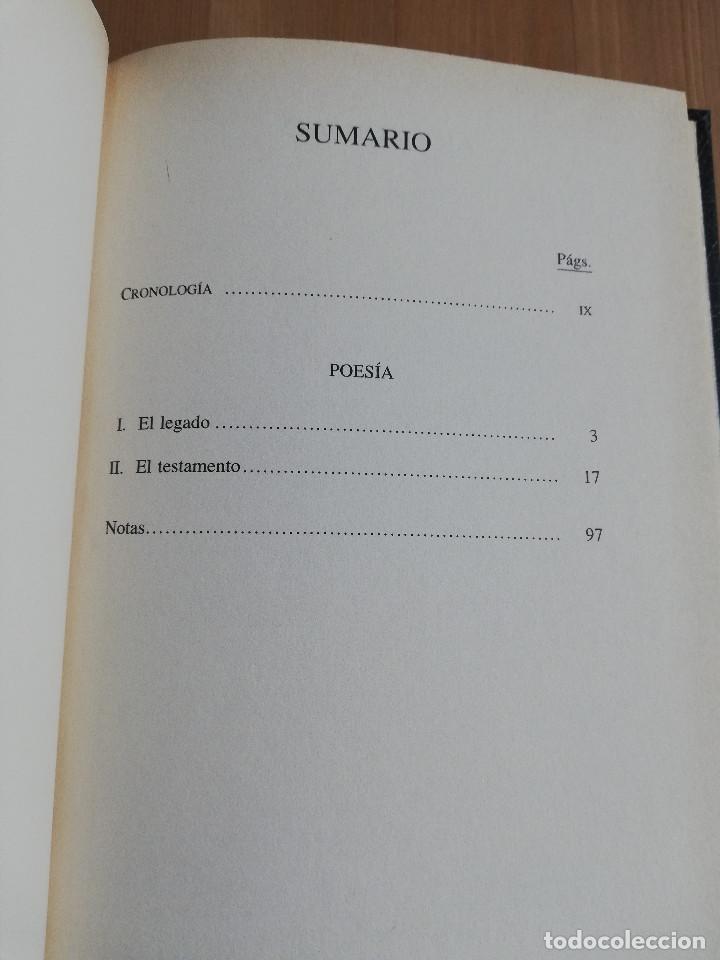 Libros de segunda mano: POES&Iacute;A (FRAN&Ccedil;OIS VILLON) - Foto 3