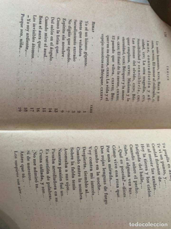 Libros de segunda mano: Rimas de B&eacute;cquer, - Foto 4