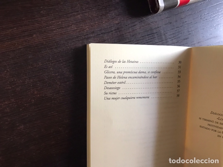 Libros de segunda mano: Di&aacute;logos de la Hetaira. Concha Garc&iacute;a - Foto 3