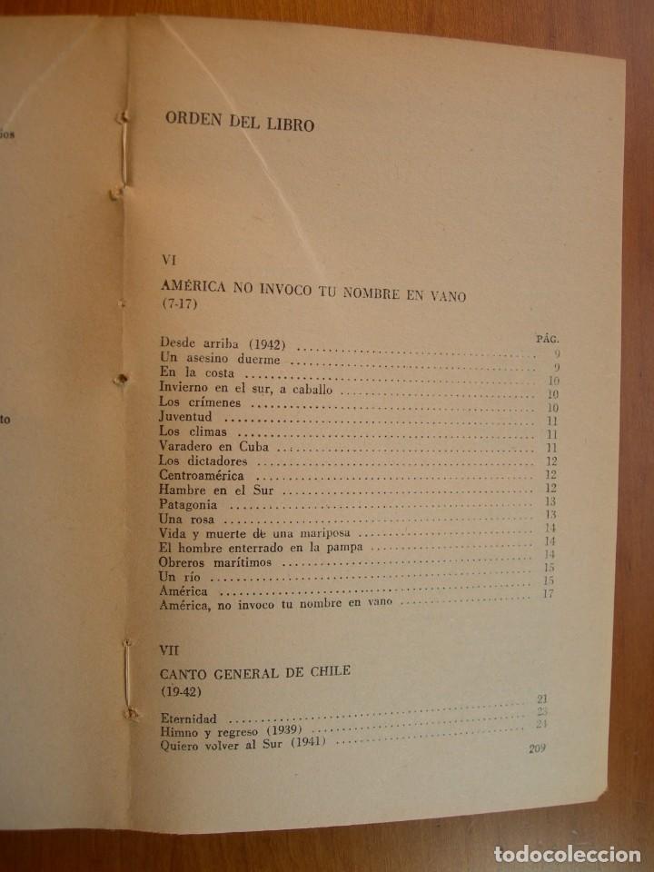 Libros de segunda mano: CANTO GENERAL / PABLO NERUDA / 2 TOMOS - Foto 6