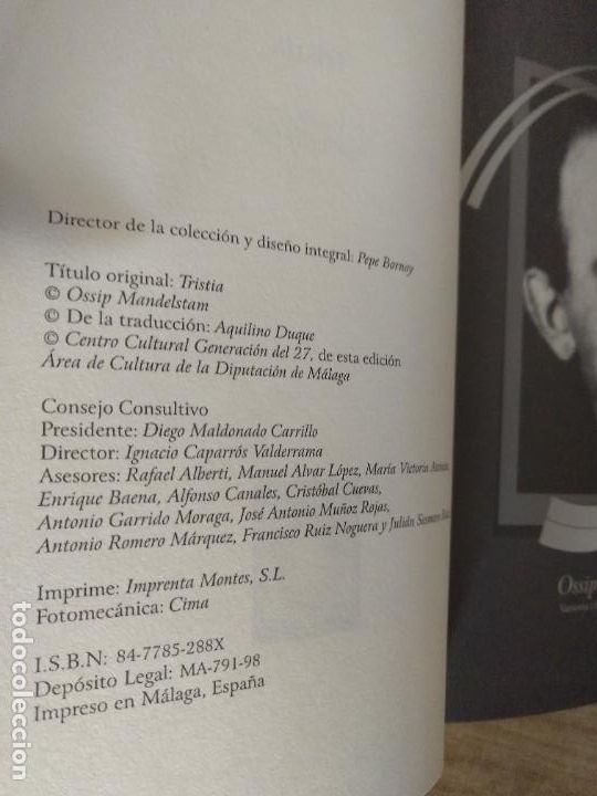 Libros de segunda mano: Tristia. Ossip Mandelstam - Foto 2