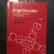 Libros de segunda mano: ANGEL GONZALEZ, ANTOLOGIA DE POESIA PARA JOVENES, BENJAMIN PRADO. Lote 243015965