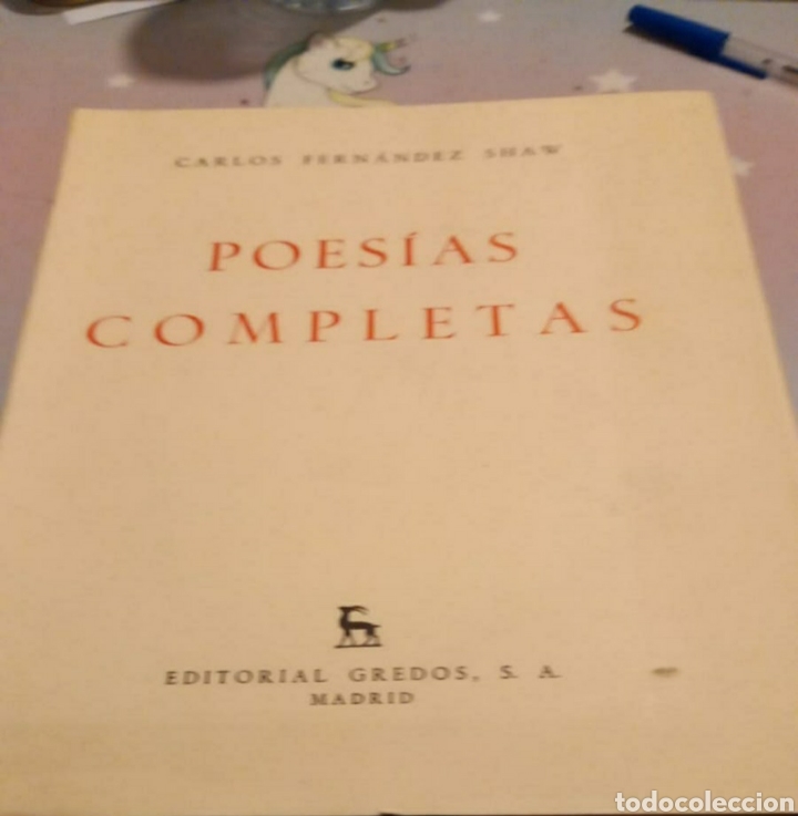 Libri di seconda mano: Poes&iacute;as completas Carlos Fern&aacute;ndez Shaw