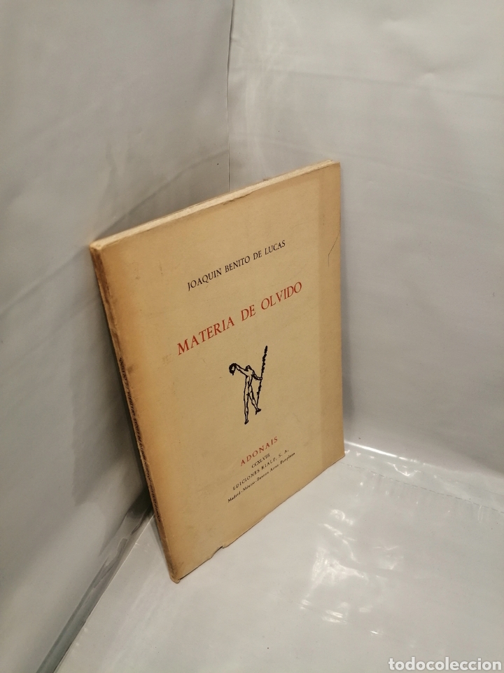 Libros de segunda mano: Materia de olvido (Primera edici&oacute;n) - Foto 3