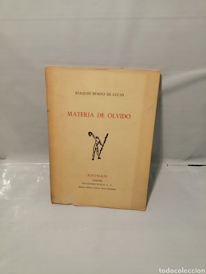 Libros de segunda mano: Materia de olvido (Primera edici&oacute;n) - Foto 1